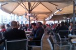 A lively café in France